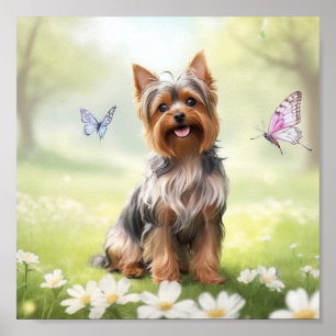 Affiche Cute Yorkshire Terrier