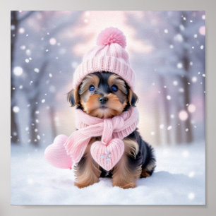 Affiche Cute Yorkshire Terrier Puppy