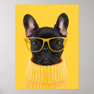 Affiche Cutest Baby Animals   French Bulldog Sunglasses