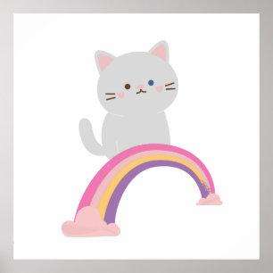 Affiche Cutie Kitten Chat