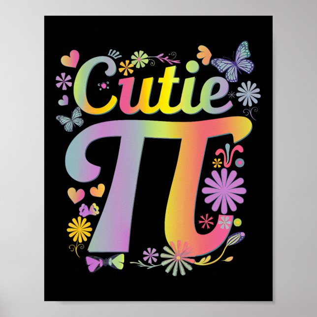 Affiche Cutie Pi Day Women Kids Math Lover Math Teacher St (Devant)