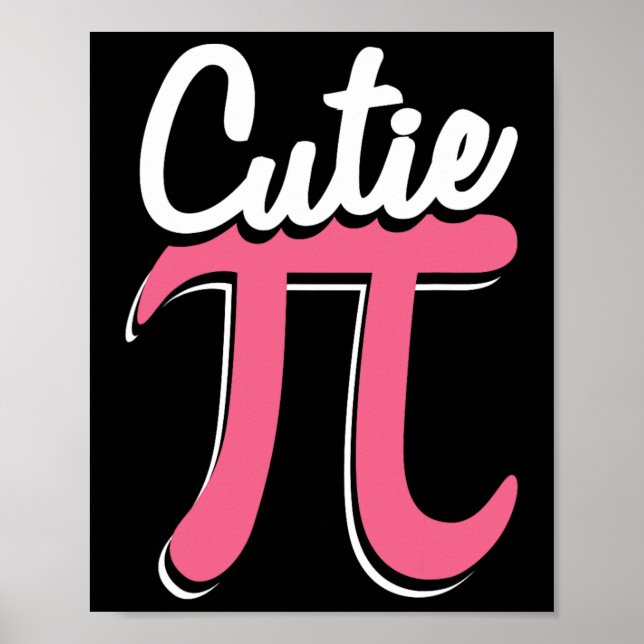 Affiche Cutie Pi Happy Pi Day Funny Pi Day Celebration (Devant)