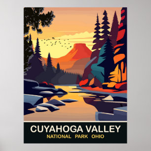 Affiche Cuyahoga Valley, Parc national, OH, Voyage