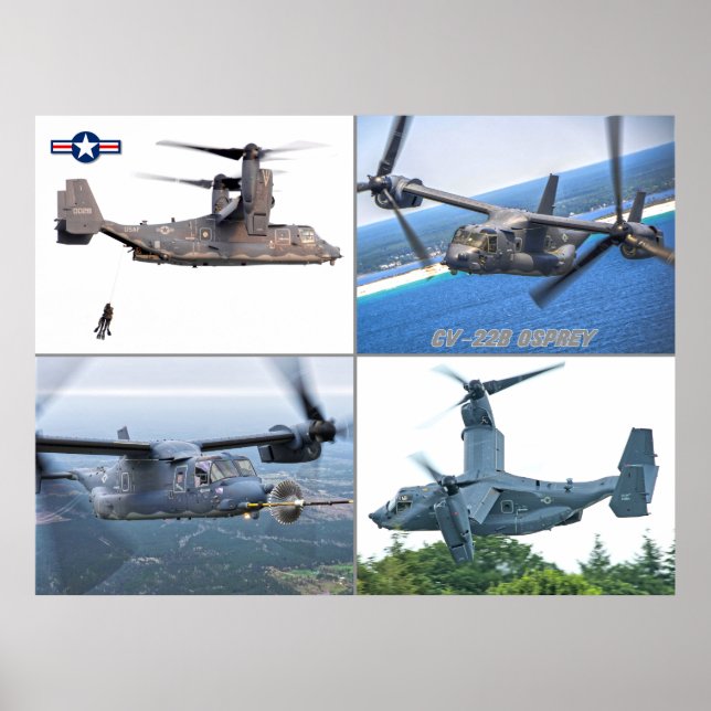 AFFICHE CV-22B OSPREY (Devant)