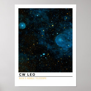 Affiche CW Leonis IRC +10216 Éducation spatiale