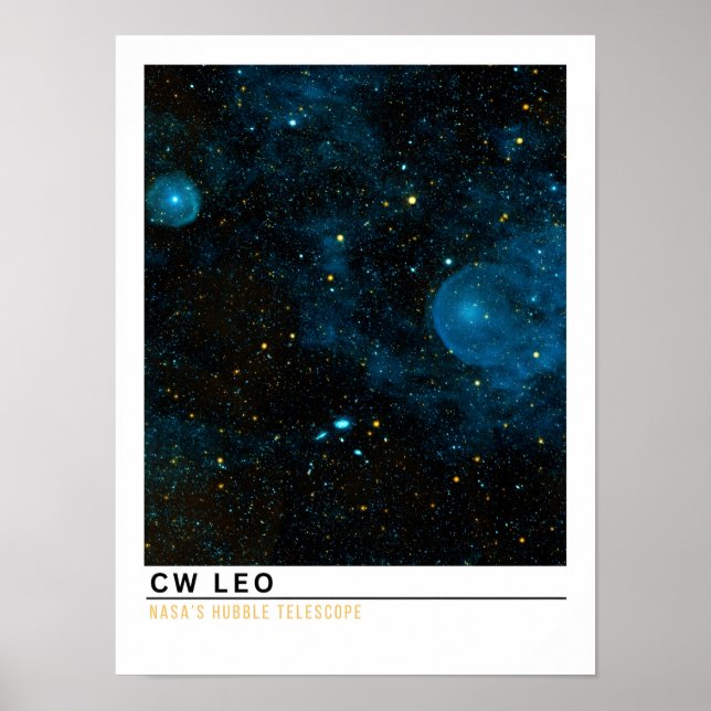 Affiche CW Leonis IRC +10216 Éducation spatiale (Devant)