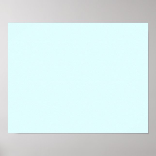 Affiche cyan clair couleur (Devant)