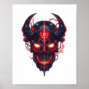 Affiche Cyber-démon Seigneur crâne