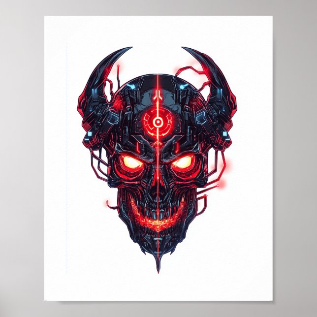 Affiche Cyber-démon Seigneur crâne (Devant)