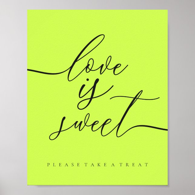Affiche Cyber Lime Jet Black Sweet Take Treat Dessert (Devant)