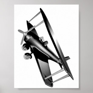 Affiche Cyber Red Popcorn Anime Bi-Plan volant parmi