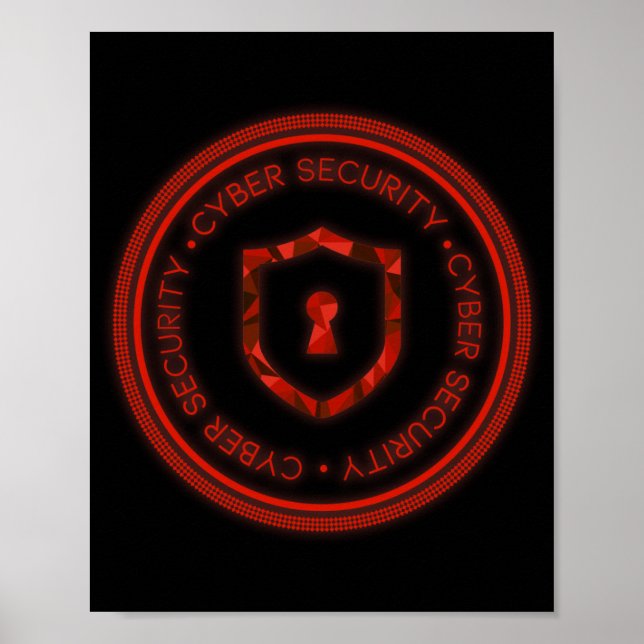 AFFICHE CYBER SECURITY BADGE SEAL (Devant)