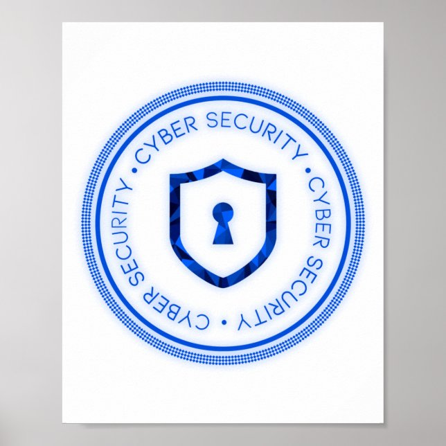 AFFICHE CYBER SECURITY BADGE SEAL (Devant)