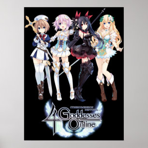 Affiche Cyberdimension Neptunia 4 déesses en ligne