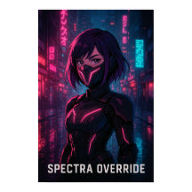 Cyberpunk Anime Girl - Futuristic Neon City