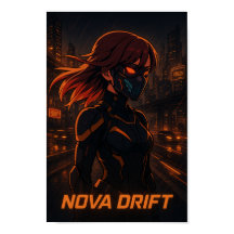 Cyberpunk Anime Girl - Neon City