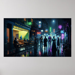 Affiche Cyberpunk 'Art Runner'