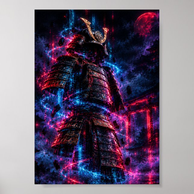 Affiche Cyberpunk Samurai Armor (Devant)