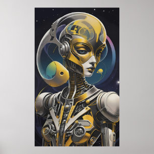 Affiche Cybille Ken Gage Cyborg Sci-Fi