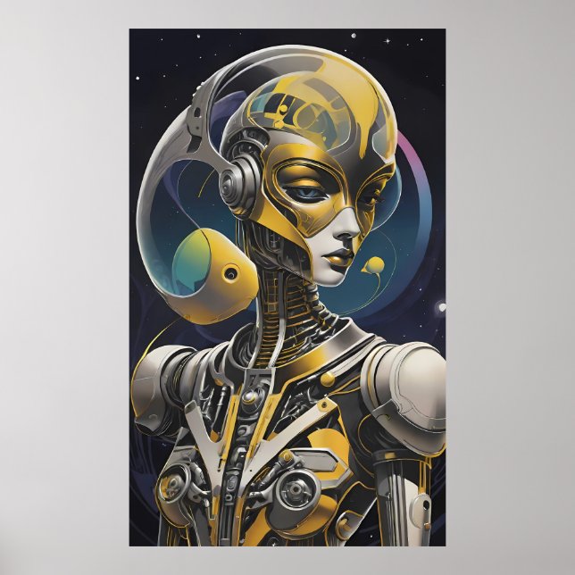 Affiche Cybille Ken Gage Cyborg Sci-Fi (Devant)
