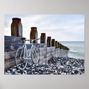 Affiche Cycle à la plage