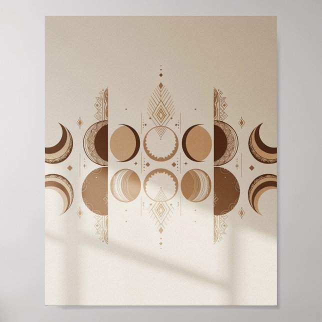 Affiche Cycle lunaire bohème (Devant)