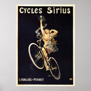 Affiche Cycles Sirius Publicité Vintage d'affiches en fran