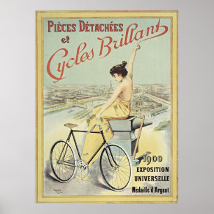 Affiche Cycles Vélo Français Vintage