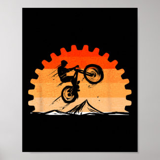 Affiche Cycling Lover Cycle Vintage For Mountain Bike Tour