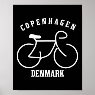 Affiche Cyclisme Copenhague Danemark Graphique