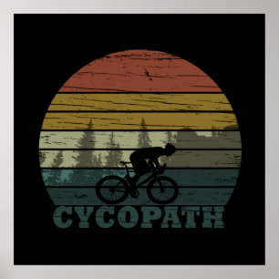 Affiche cyclisme hors route à vélo
