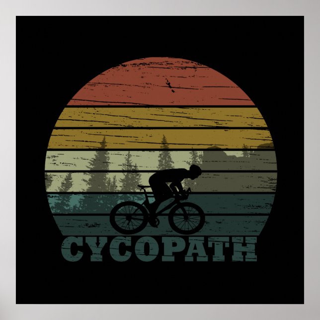 Affiche cyclisme hors route à vélo (Devant)