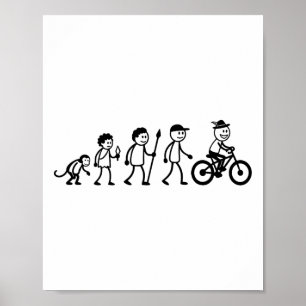 Affiche Cyclisme Mtb Bmx Vélo à bâtonnets Vélo tout terrai