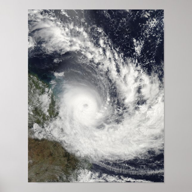 Affiche Cyclone tropical au-dessus de l'Australie (Devant)