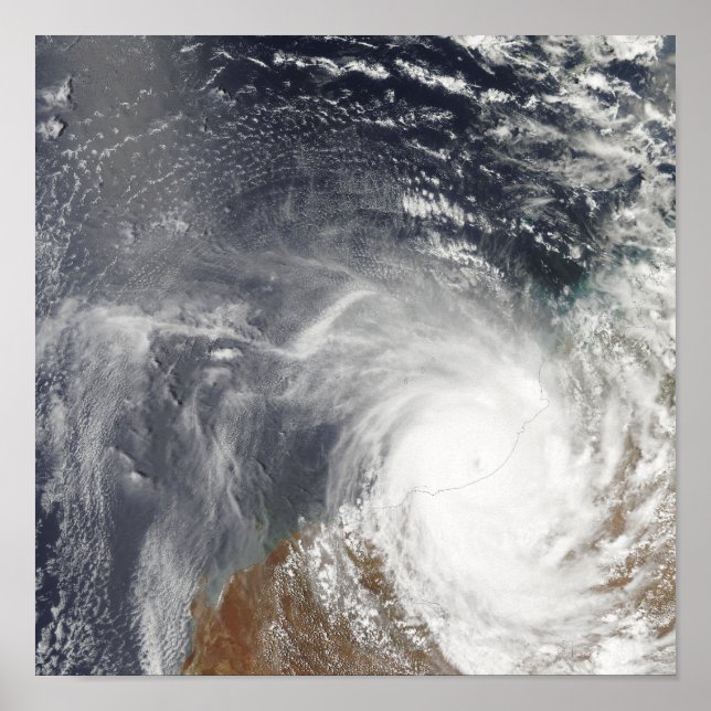 Affiche Cyclone tropical Laurence sur l'ouest de l'Austral (Devant)