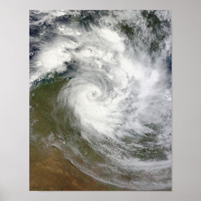 Affiche Cyclone tropical Paul sur l'Australie (Devant)