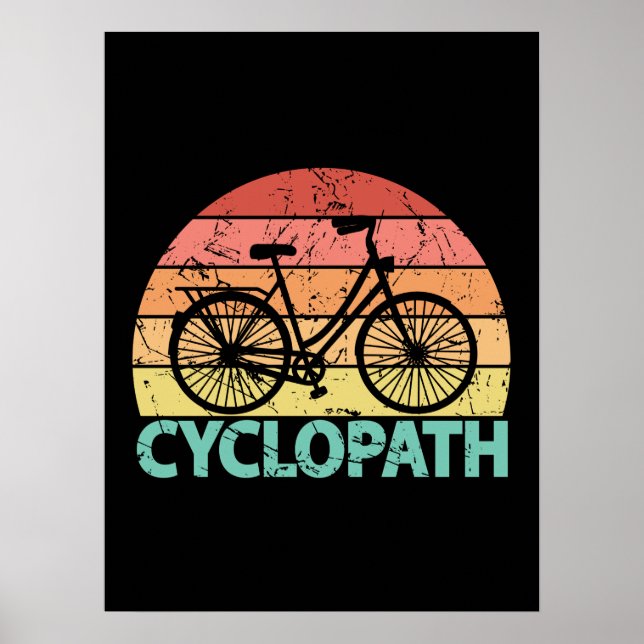 Affiche Cyclopath Bicyclette amusante (Devant)