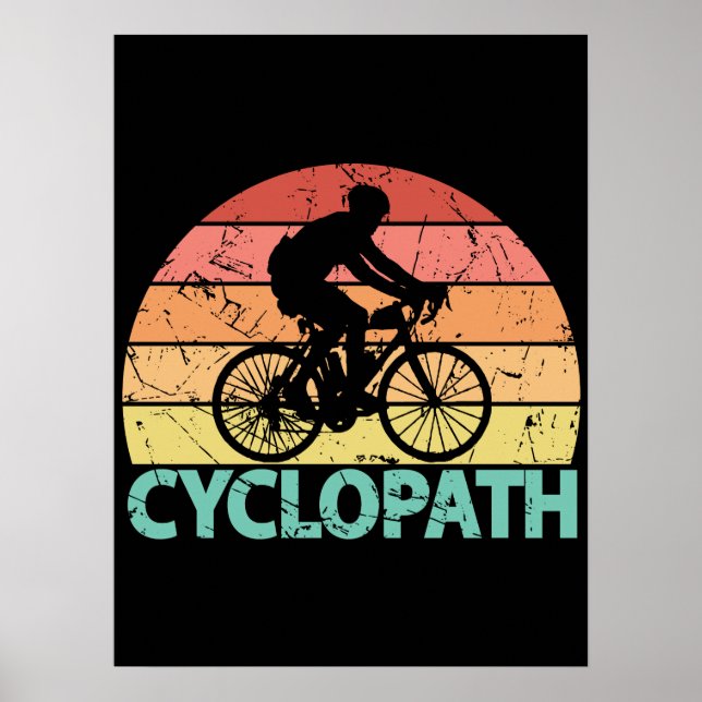 Affiche Cyclopath drôle Cyclisme (Devant)