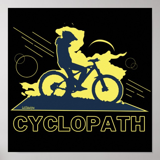 Affiche CYCLOPATH drôle VTT idée cadeau (Devant)