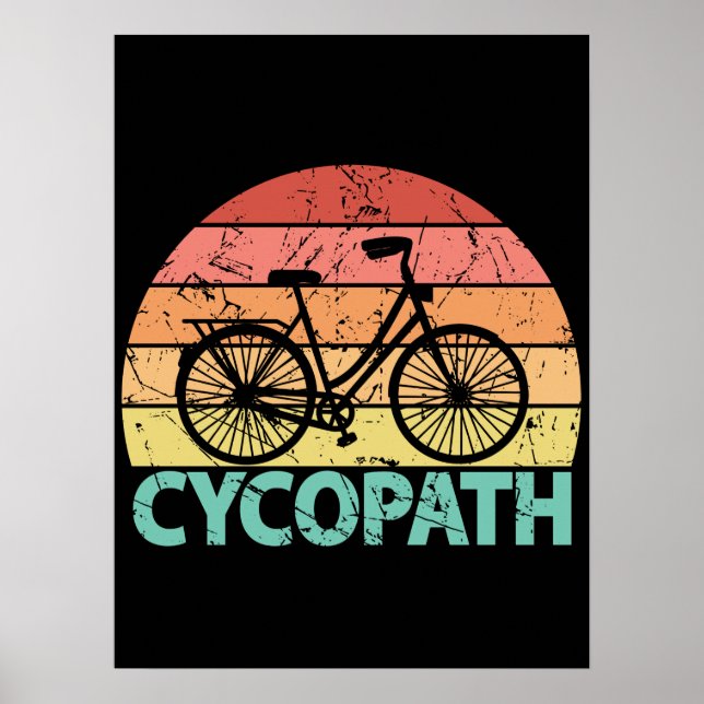 Affiche Cycopath amusant vélo (Devant)