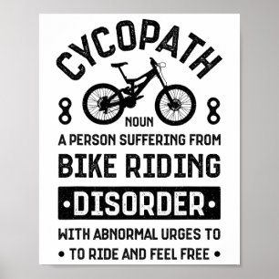 Affiche Cycopath Vélo Tout Terrain Cyclisme Vtt Vélo Bicyc