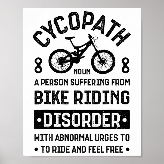 Affiche Cycopath Vélo Tout Terrain Cyclisme Vtt Vélo Bicyc (Devant)