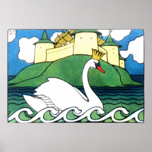 Affiche Cygne blanc du conte de Tsar Saltan