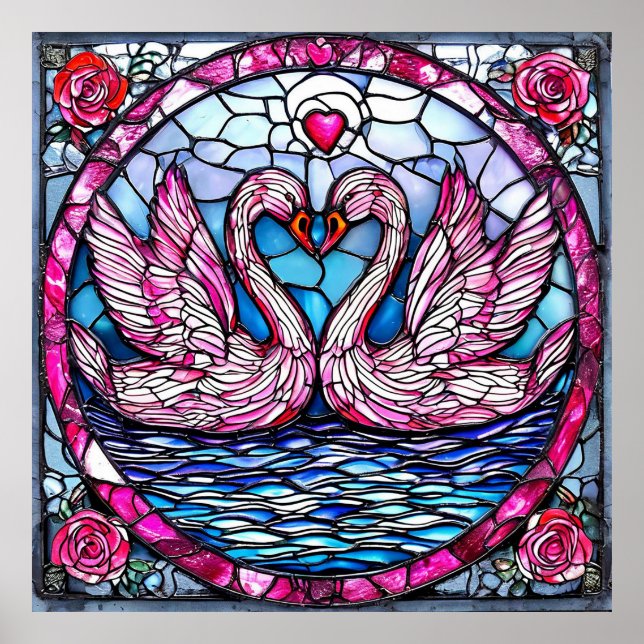 Affiche Cygnes de mariage (Devant)