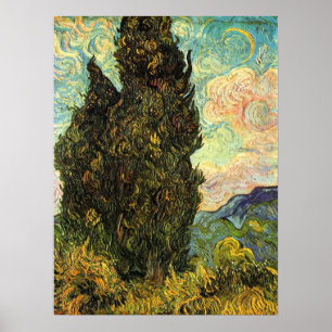 Affiche Cyprès par Vincent van Gogh