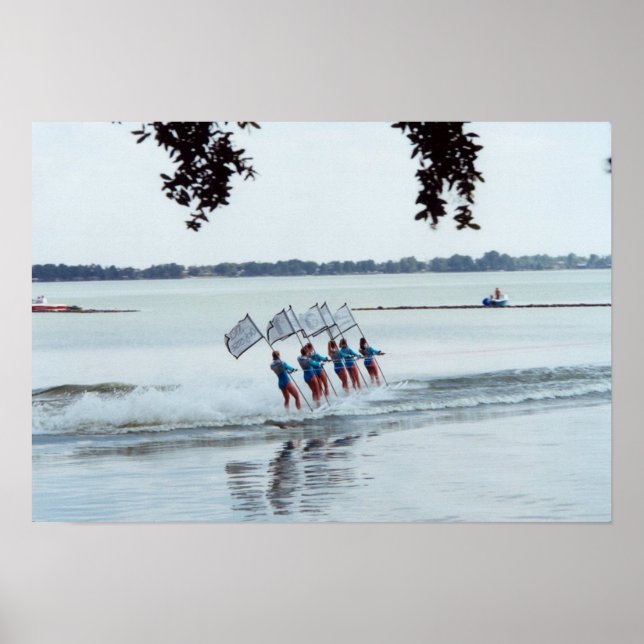 Affiche Cypress Gardens Florida Girls Water Ski Team Photo (Devant)