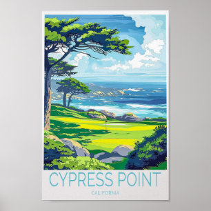 Affiche Cypress Point California Travel
