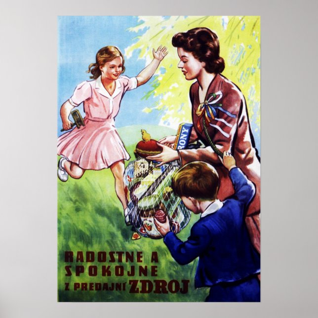 Affiche CZECH ZDROJ Food Company Joyeusement et avec conte (Devant)