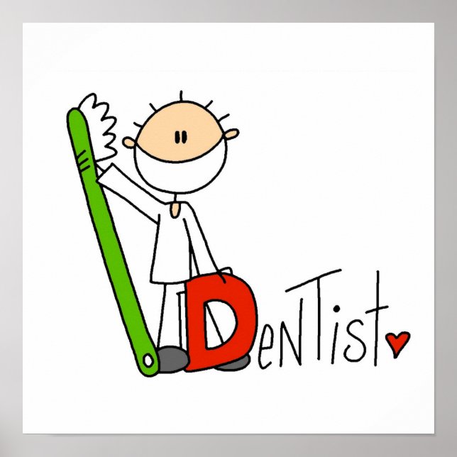 Affiche D est pour Dentiste (Devant)