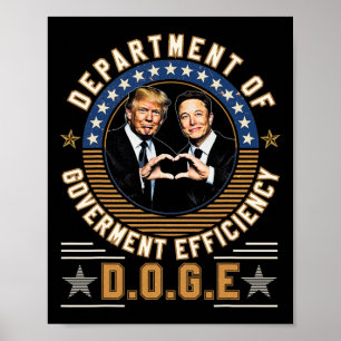 Affiche D.o.g.e Doge Département de l'Efficacité du Gouver